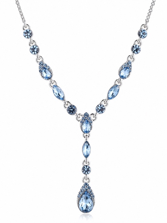 Givenchy Jewelry - Givenchy Crystal Pear-Shape Lariat Necklace, 16" + 3" extender